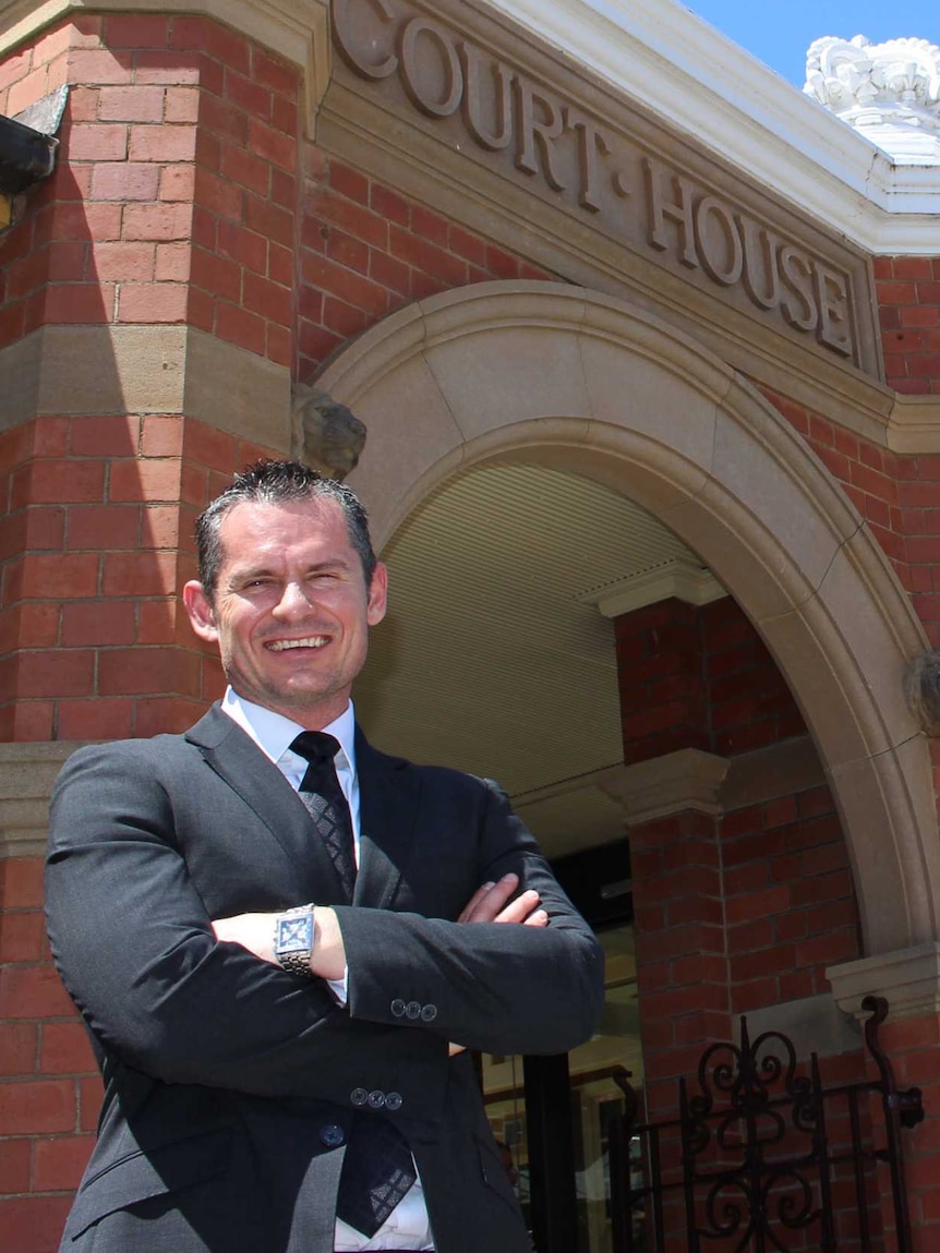 Solicitor, Zac Tankard, Wagga Wagga, who represented farmer Brendan Murphy in court.