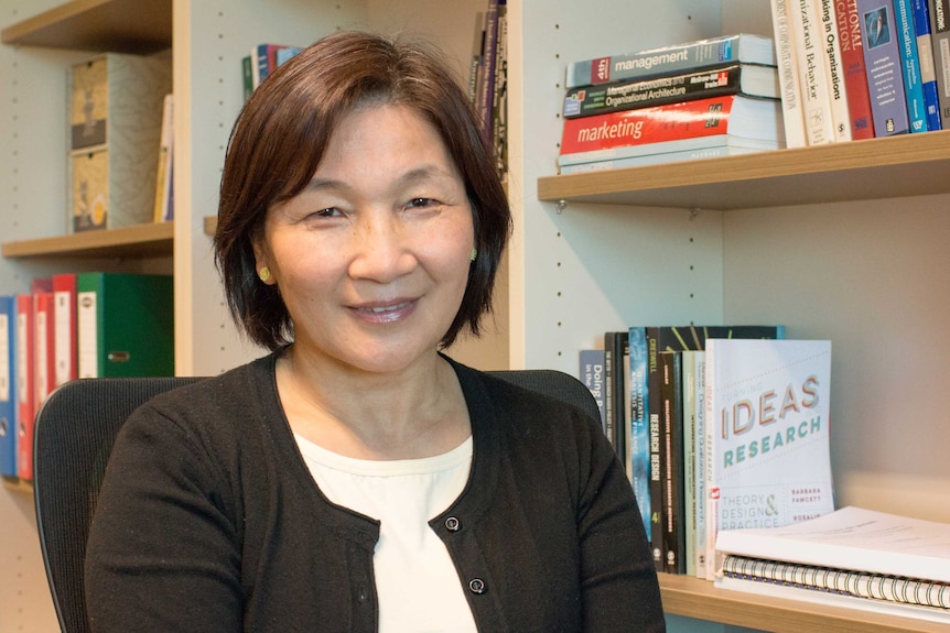 Professor Shuang Liu in her office at the University of Queensland.