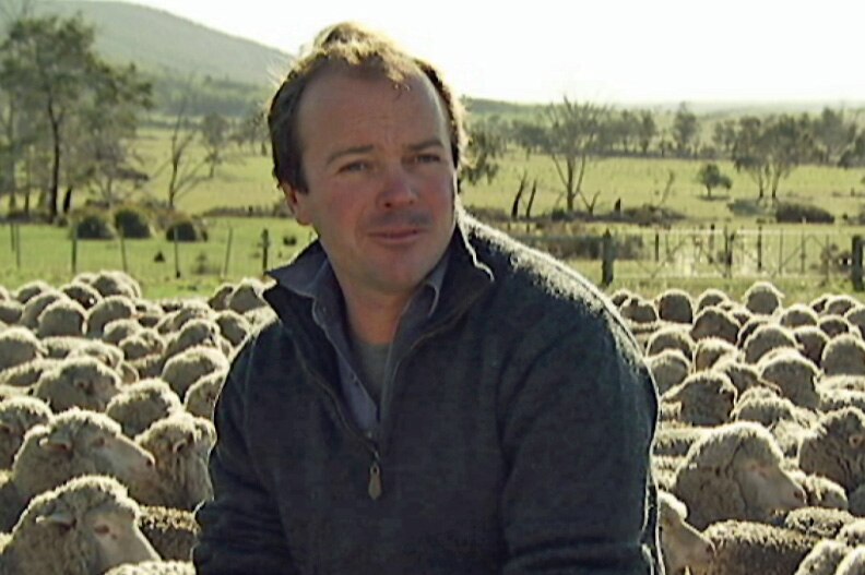 Tasmanian wool grower, Will Bennett.