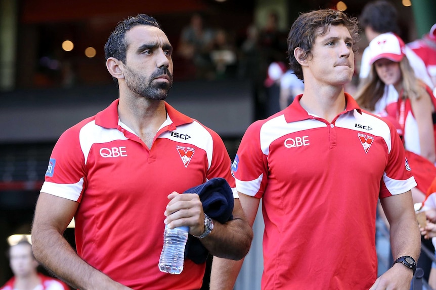 Sydney is looking forward to Kurt Tippett's (R) first game.