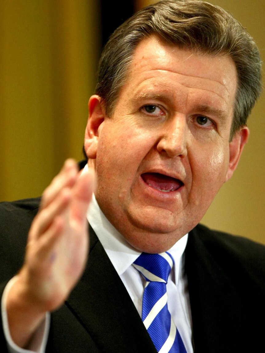 Barry O'Farrell speaks during a debate