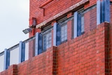 A shot of a brick wall.