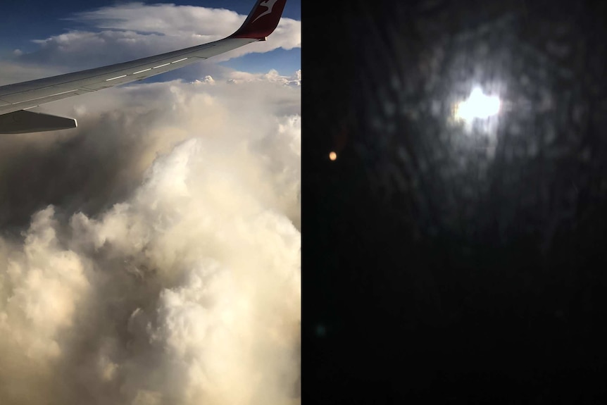 Two images, one in daylight, the other is pitch black.