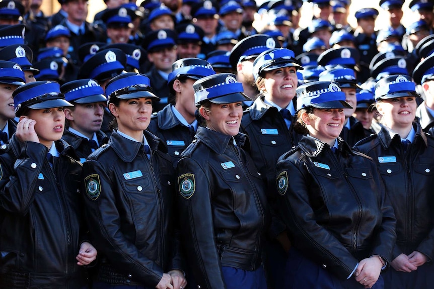 The 2018 class of 334 recruits from the NSW Police Academy