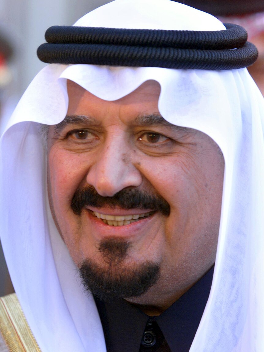 File photo shows Saudi Arabian Crown Prince Sultan bin Abdul Aziz