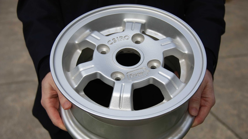 Wheel hub made from magnesium alloy produced by new process MagSonic by CSIRO and Enirji Group