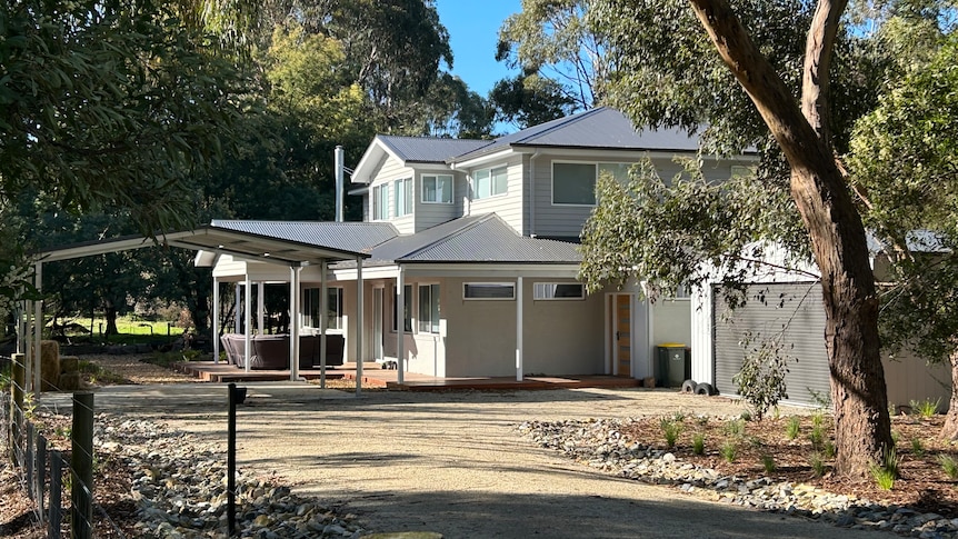 A house on a rural block.