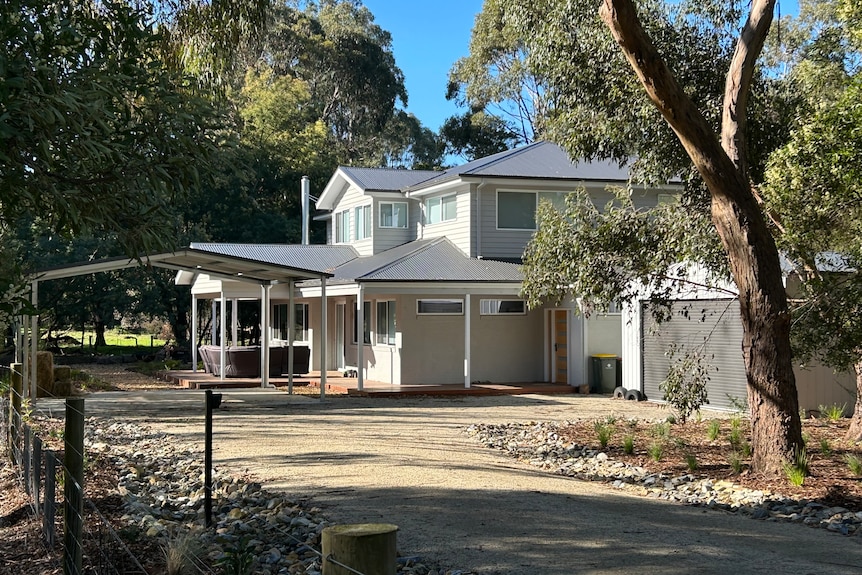 A house on a rural block.