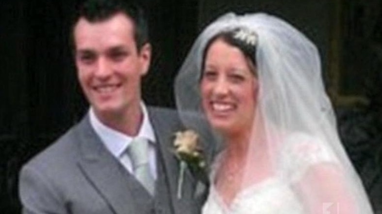 Ian and Gemma Redmond on their wedding day.