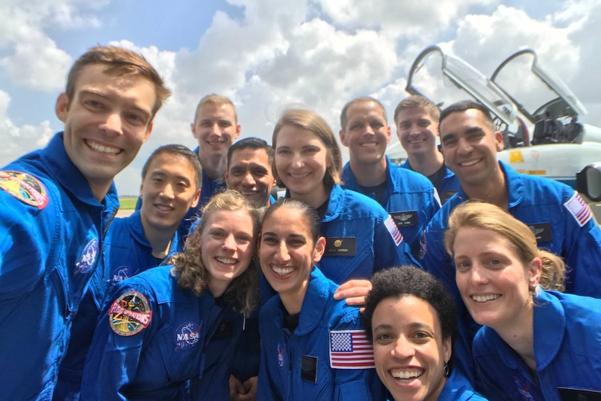 A selfie taken by NASA's 2017 astronaut training group