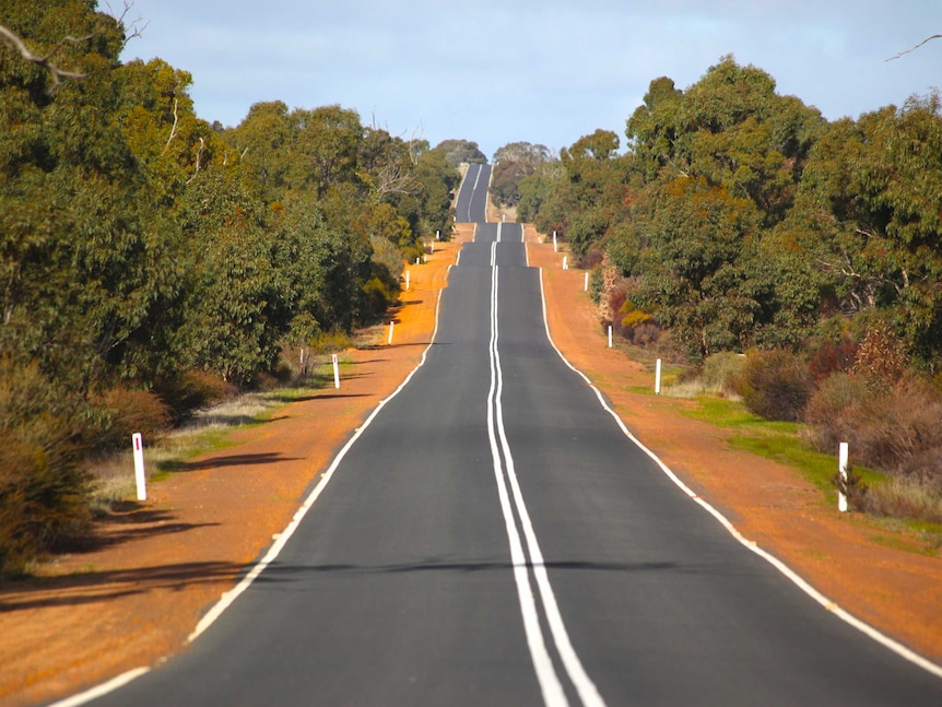 A country road in rural Victoria
