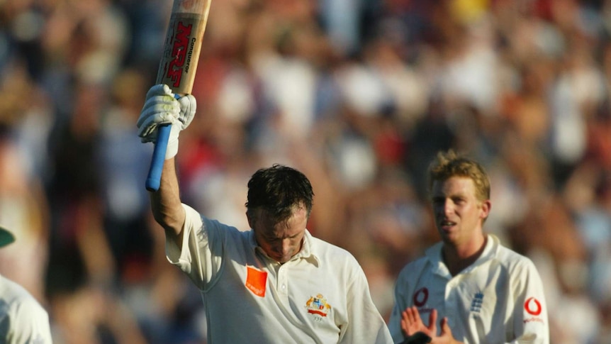 Steve Waugh celebrates Ashes century at the SCG