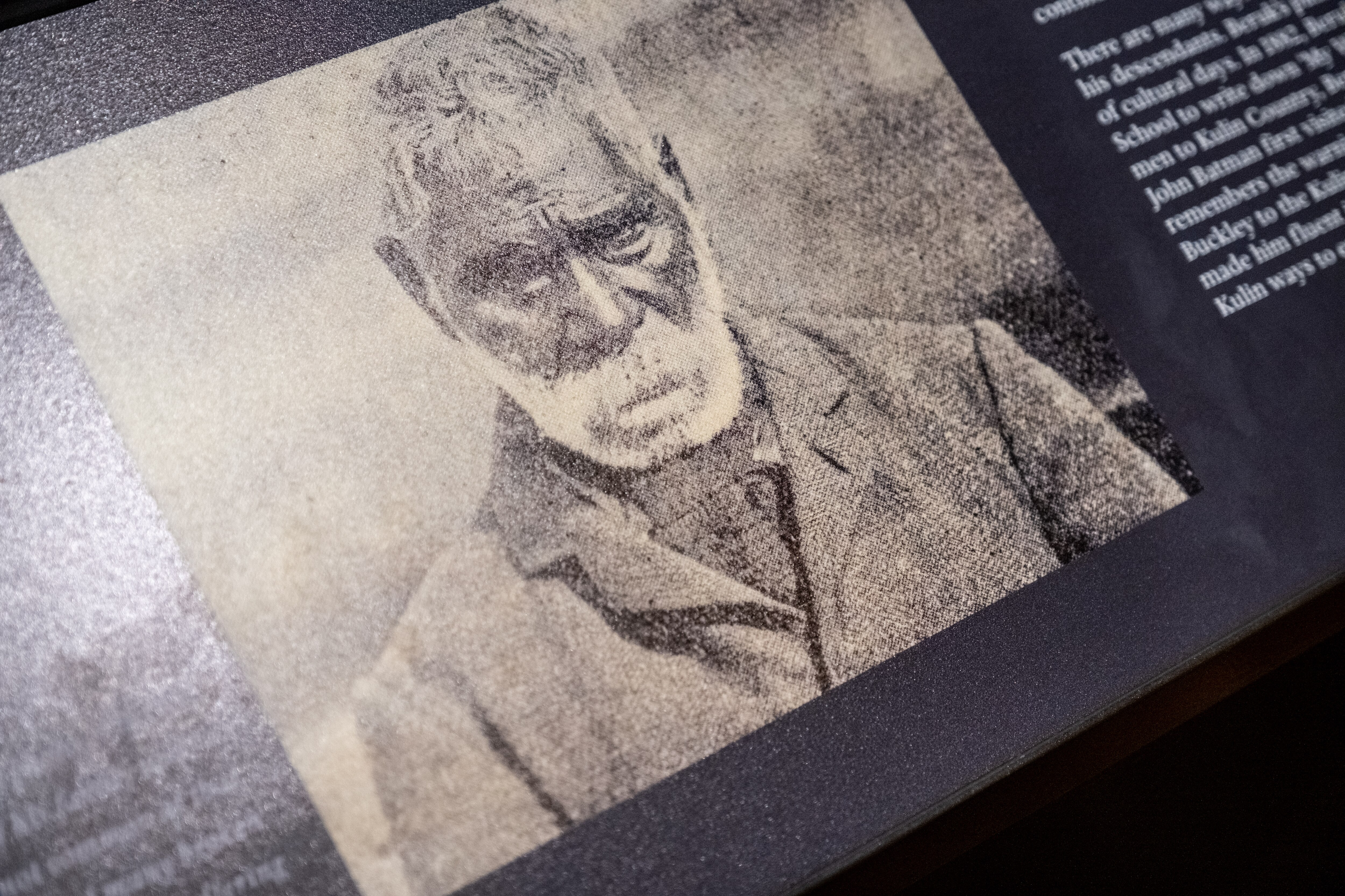 Old black and white portrait of William Barak.