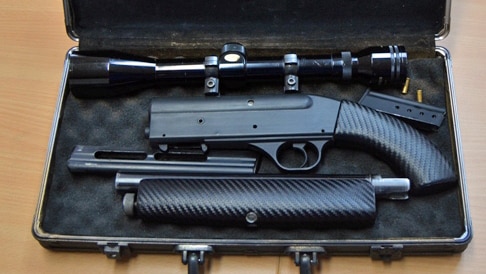 A machine gun seized as part of Operation Alistair