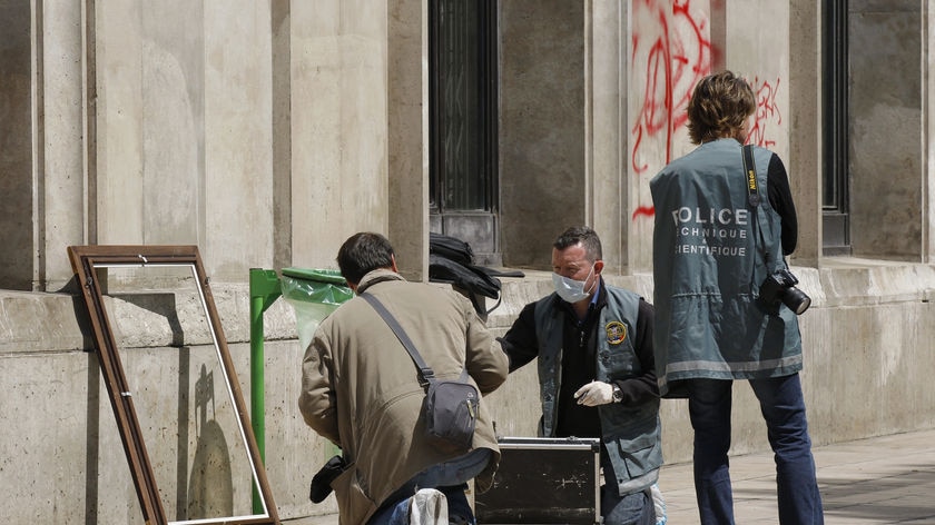 Police work at scene of Paris art heist