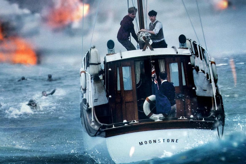 Boat scene from the film Dunkirk