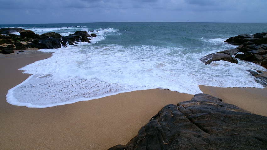 It is believed the woman was raped at a beach near Ambalangoda in the south of Sri Lanka.