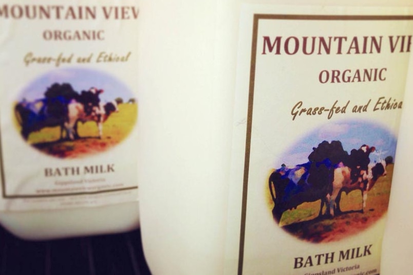 Organic bath milk