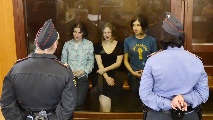 Pussy Riot Members Jailed For Punk Prayer Abc News