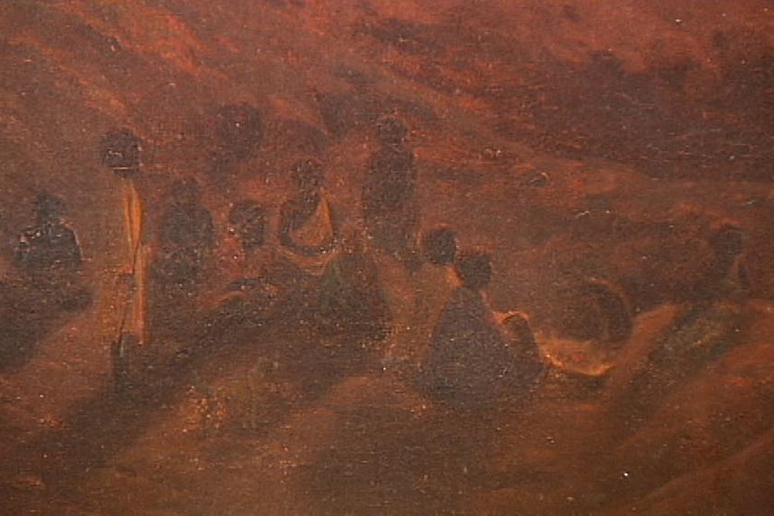 Detail from Australian painting by George Appleton