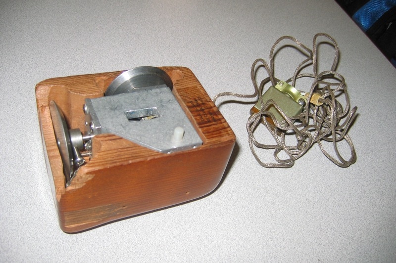 The original computer mouse by Douglas Engelbart.