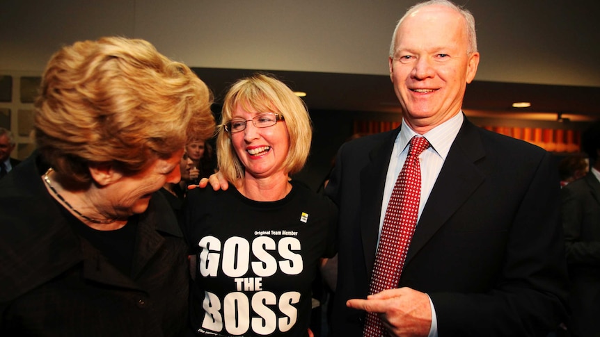 Wayne Goss at Qld Labor Party dinner at Brisbane Convention Centre on December 2, 2009