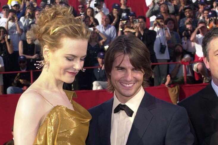 LtoR Actors Nicole Kidman and Tom Cruise
