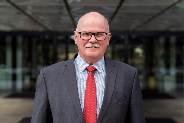 Andrew Hammond stands outside the Perth City Council building.