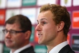 "Lifetime deal" ... Daly Cherry-Evans speaks to the media after announcing he was staying with the Sea Eagles