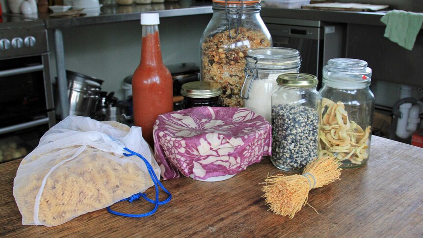 Items from a zero waste kitchen