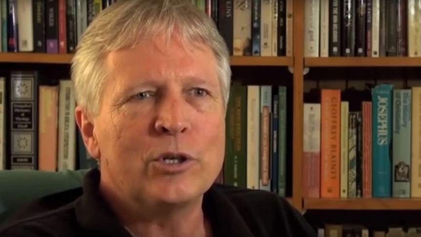 Portrait of Dr Keith Mascord in his study.