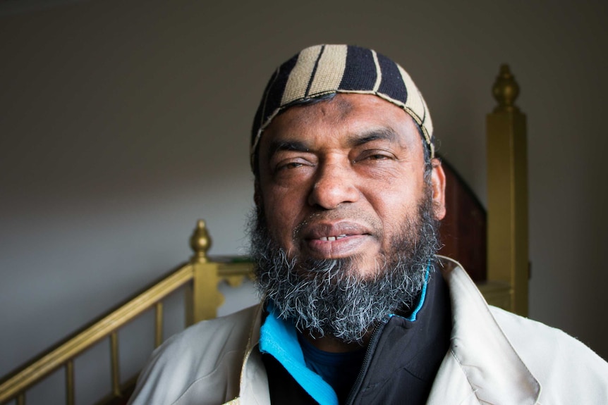 Dr Mollah, president of the Horsham Islamic Welfare Society, inside a mosque.