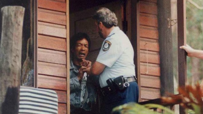 Police find a Chinese asylum seeker at a Scotts Head house in 1999.