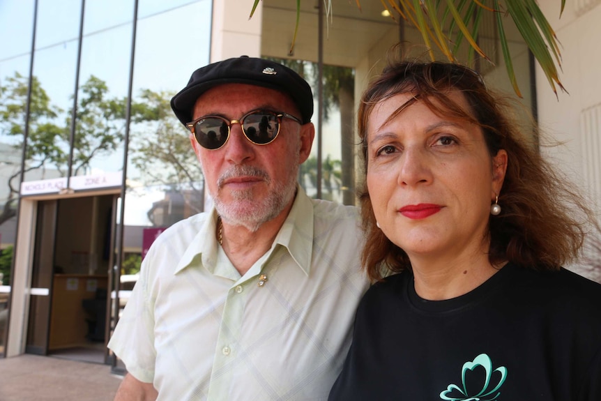 Michael and Lidia Di Lembo outside the Northern Territory Supreme Court.