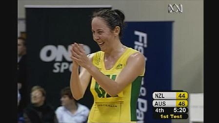 Australia netball captain Liz Ellis during win over New Zealand