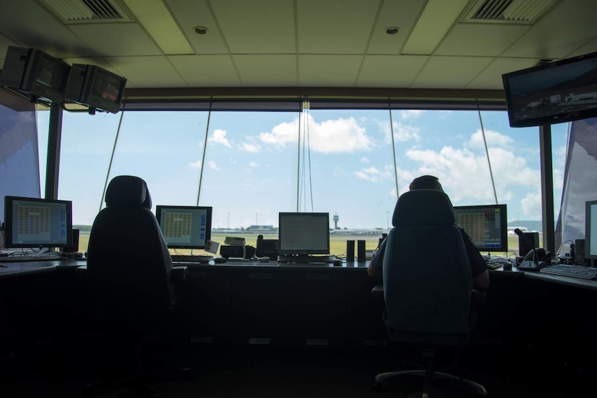 A view from inside the Fire Control Centre shows it is essentially a scaled down version of an aircraft control tower.