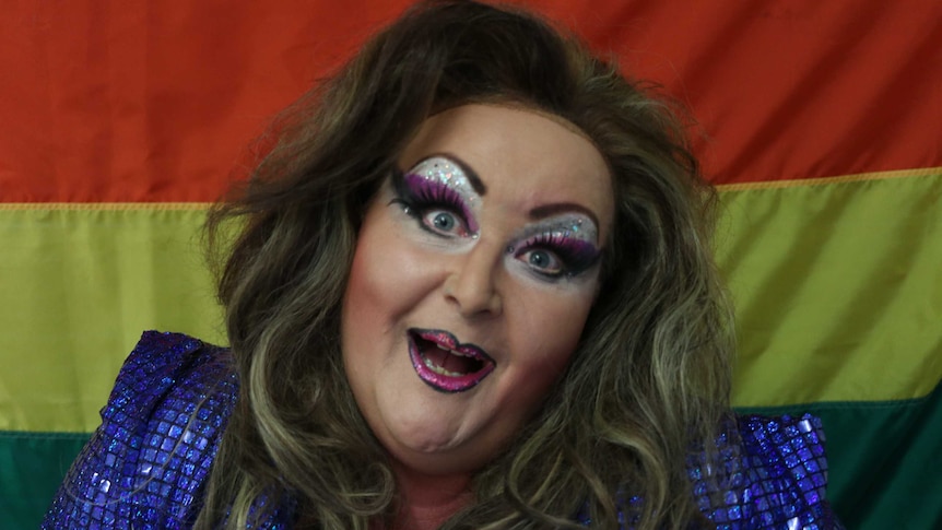 profile photo of mentor drag queen in full makeup