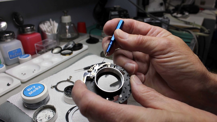 It can take up to three days to repair a vintage camera.