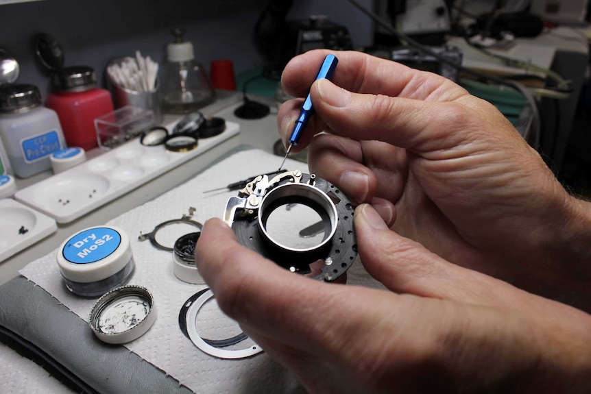 It can take up to three days to repair a vintage camera.