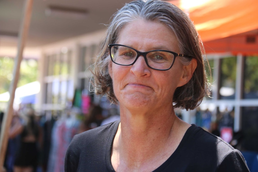 Portrait of Sally Sievers looking serious