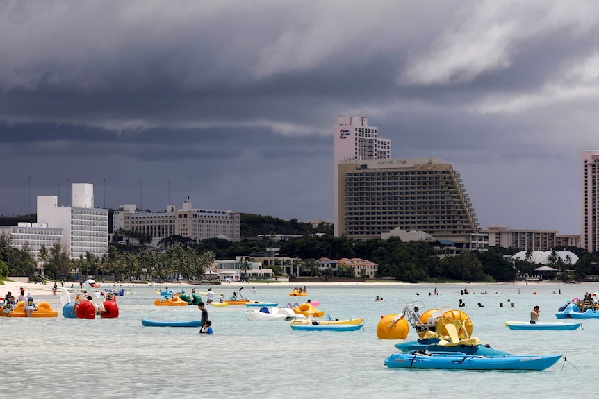 The beach has seen no shortage of tourists in recent days.