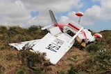 Wreckage of Cessna 182.