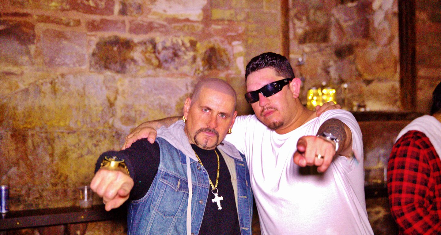 Pedro Arroyo with hip hop artist Royal El Latino