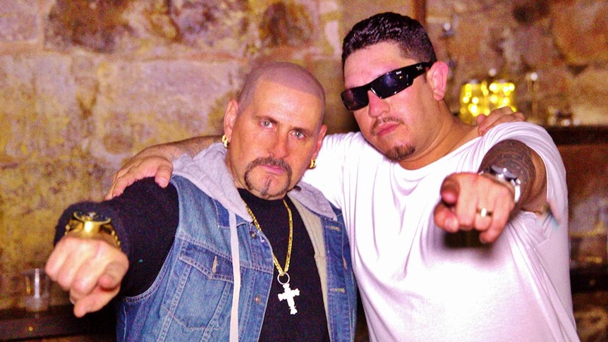 Pedro Arroyo with hip hop artist Royal El Latino