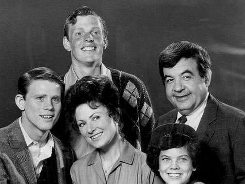 A portrait of the Cunningham family from the television program Happy Days.