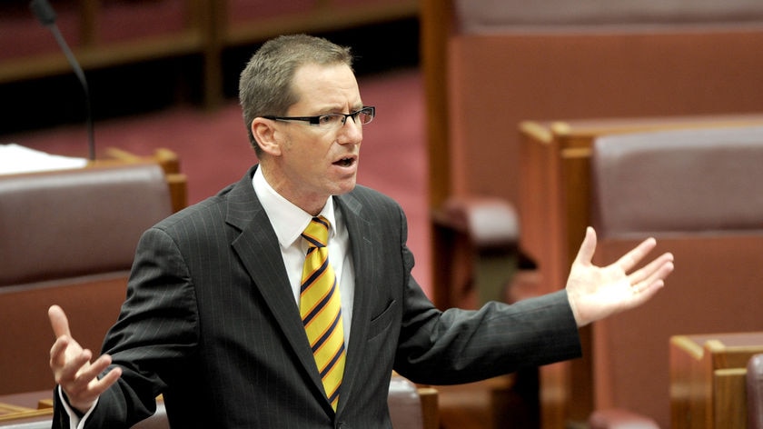 Standing firm: Senator Fielding refused to support the laws last month.