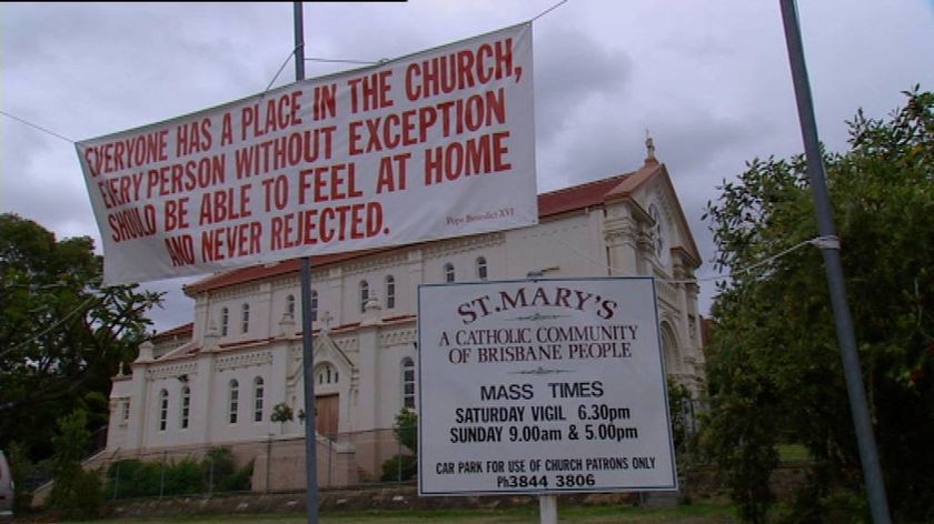 The Archbishop of Brisbane previously warned Father Peter Kennedy to stop flouting church rules or face the sack.