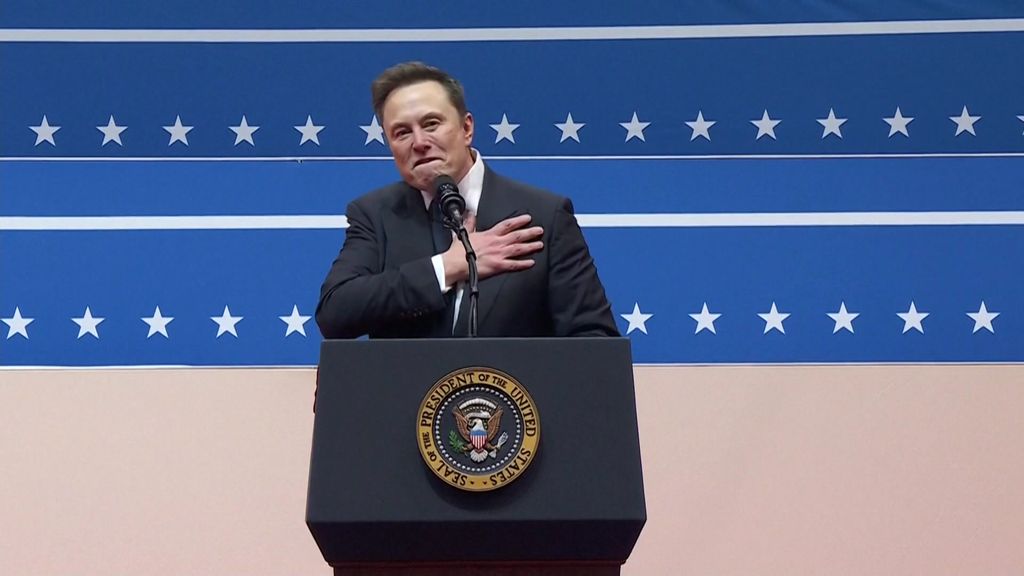 Elon Musk is accused of making a Nazi salute. Here's what has been said -  ABC News