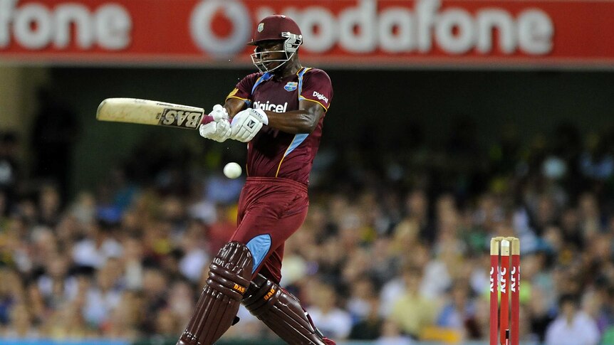 Opening flourish ... Johnson Charles hit 57 off 35 balls to set the West Indies on their way.