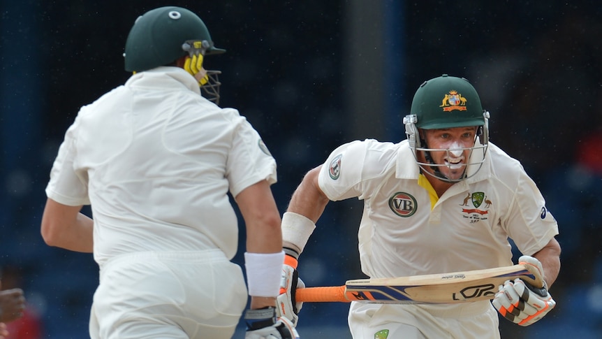 Hussey top-scored with 73